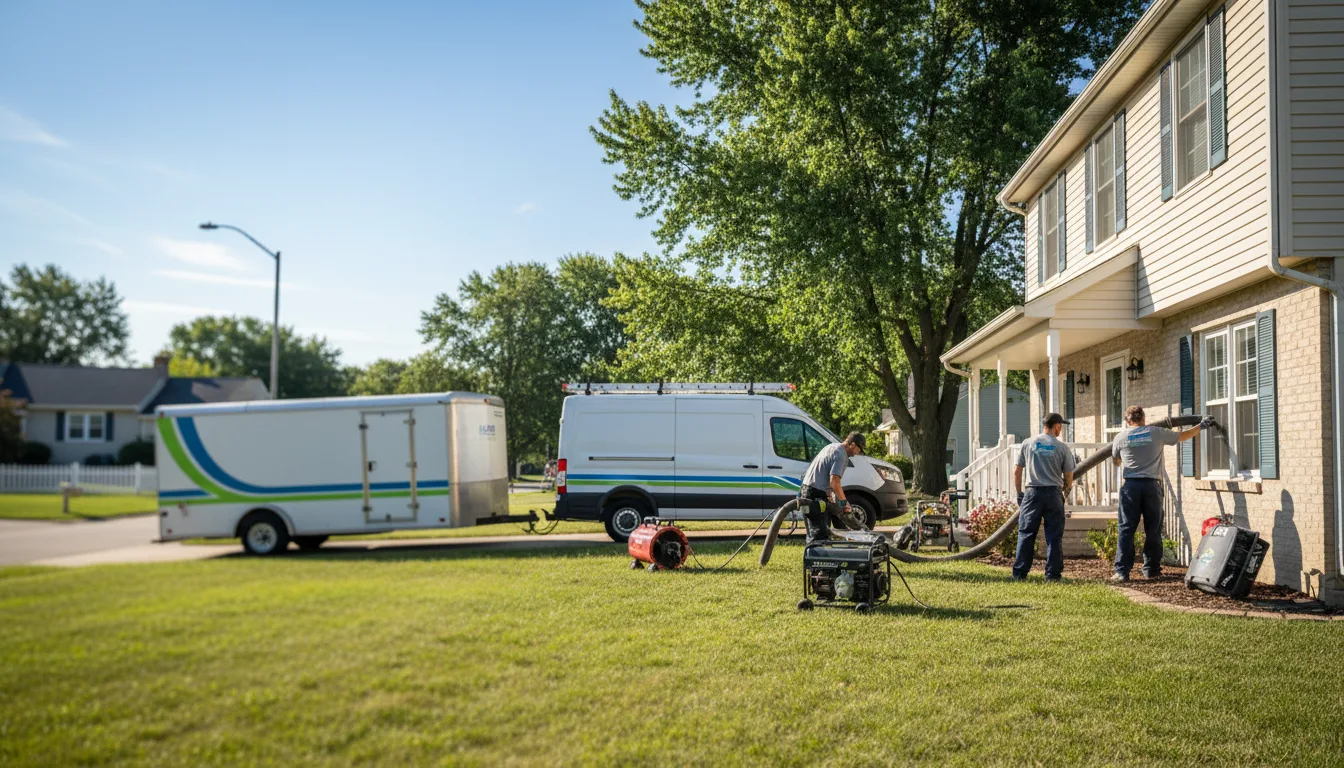 Flooded Basement Restoration And Cleanup With Repair in North Judson, IN near me